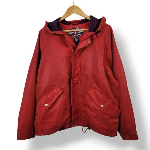 Vintage Gap Varsity Classic Oversized Full Zip Hooded Jacket in Red Size Small - Picture 11 of 11